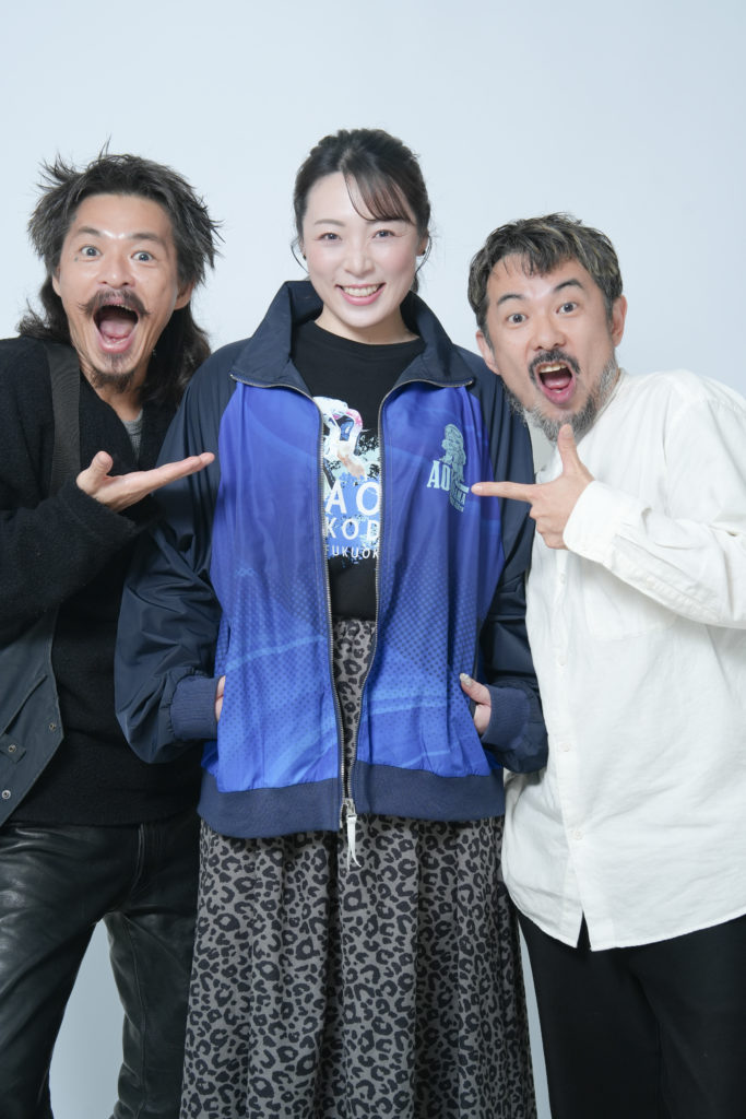 児玉選手とStudio Fictionのふたり