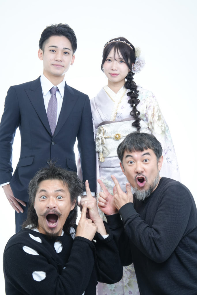 篤也さん桜香さんとStudio FIctionのふたりの写真